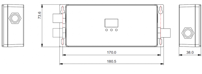 RGBW 4-kanałowe wyjście dekodera DMX512 Klasa zewnętrzna IP67 Wodoodporność maks. 720 W 0
