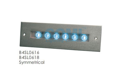 B4SL0616 B4SL0618 Symetryczne lub asymetryczne wpuszczane w ścianę Liniowe oświetlenie basenowe LED z fontanną OEM / ODM Dostępne 12W