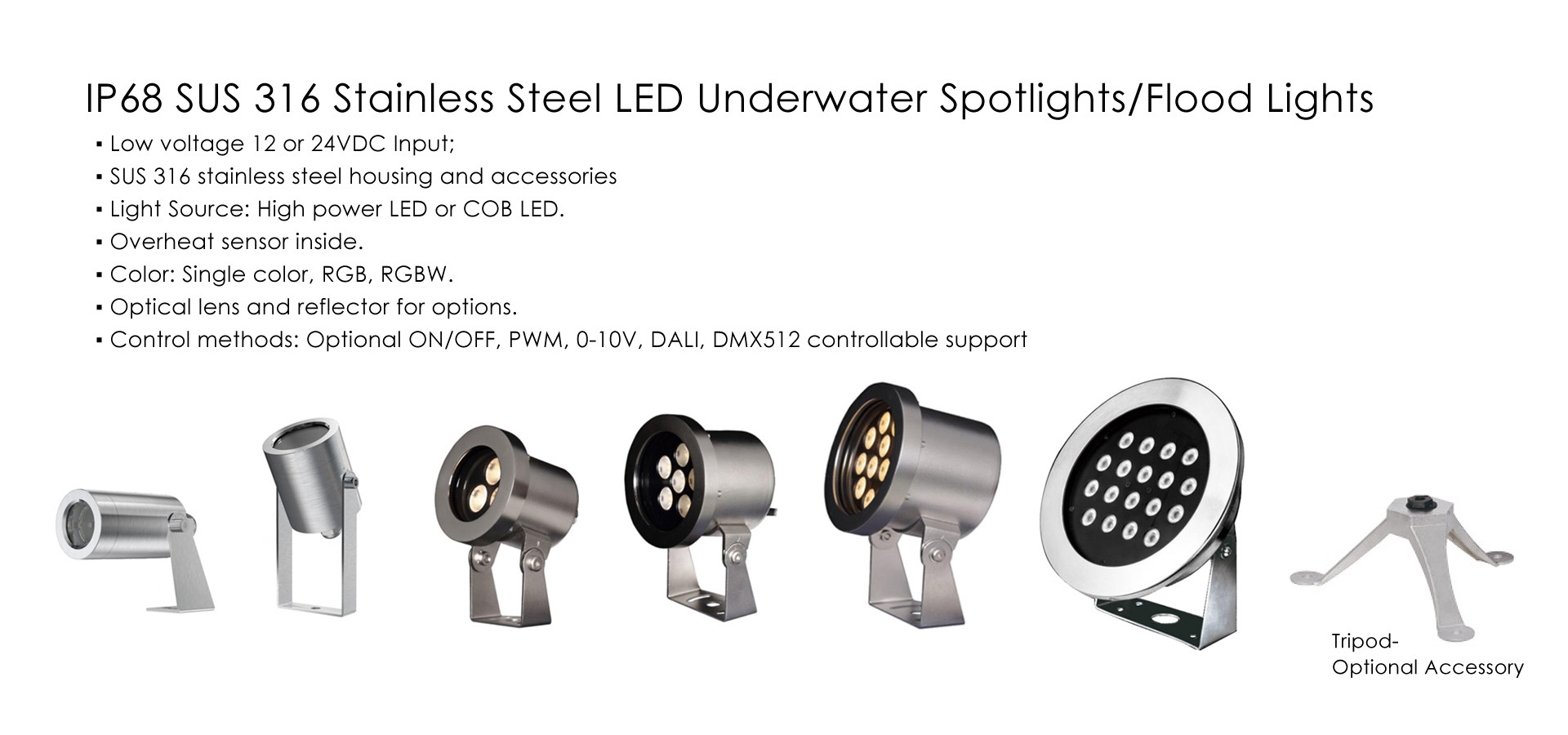 jakość Podwodne oświetlenie basenowe LED fabryka