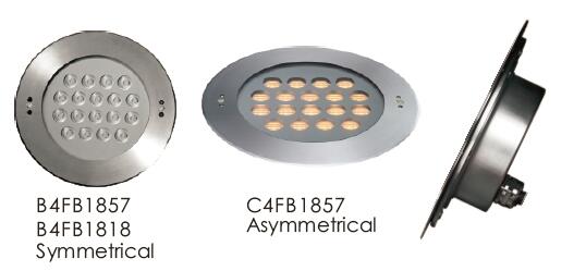 C4FB1857 C4FB1818 Ściemniane podwodne oświetlenie LED RGB z możliwością przyciemniania wykonane ze stali nierdzewnej SUS316, odporne na korozję 1