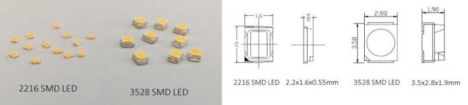 Mały pakiet 2216 Dekoracyjna elastyczna taśma LED CRI90 Wysoka wartość R9 SDCM < 3 1