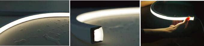 Podwodna lampa LED Neon Strip, mini rozmiar Neon Tape Light Anti-UV w kolorze kości słoniowej PVC 3