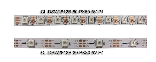 5VDC WS2812B Cyfrowe taśmy LED Adresowalne 30 pikseli / M i 30 diod LED / M 1