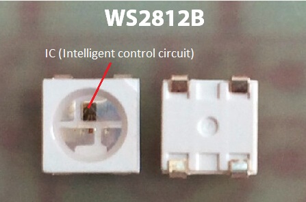 5VDC WS2812B Cyfrowe taśmy LED Adresowalne 30 pikseli / M i 30 diod LED / M 2