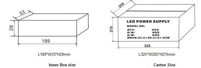 30W IP67 Wodoodporny zasilacz LED Mały rozmiar Aluminiowa obudowa Wejście 170 ~ 250VAC 2