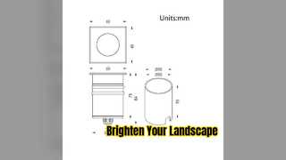 COMI 6W LED Lampa gruntowa IP67 Oświetlenie architektoniczne